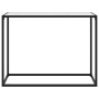Weißer Konsolentisch aus gehärtetem Glas, 100 x 35 x 75 cm von vidaXL, Seitentische - Ref: Foro24-322813, Preis: 47,87 €, Rab...