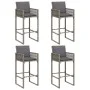 Set bar jardín cno cojines 5 pzas ratán sintético acacia gris de , Conjuntos de jardín - Ref: Foro24-3328900, Precio: 622,35 ...