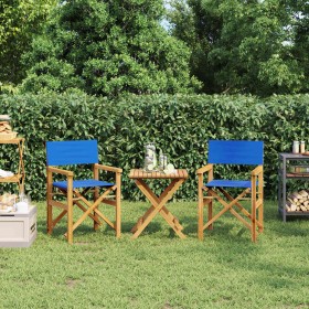 Sillas de director plegables 2 unidades madera maciza teca azul von , Gartenstühle - Ref: Foro24-4008514, Preis: 229,37 €, Ra...