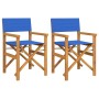 Sillas de director plegables 2 unidades madera maciza teca azul von , Gartenstühle - Ref: Foro24-4008514, Preis: 229,37 €, Ra...
