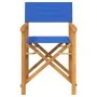 Sillas de director plegables 2 unidades madera maciza teca azul von , Gartenstühle - Ref: Foro24-4008514, Preis: 220,38 €, Ra...