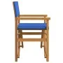 Sillas de director plegables 2 unidades madera maciza teca azul von , Gartenstühle - Ref: Foro24-4008514, Preis: 220,38 €, Ra...