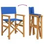 Sillas de director plegables 2 unidades madera maciza teca azul von , Gartenstühle - Ref: Foro24-4008514, Preis: 220,38 €, Ra...