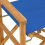 Sillas de director plegables 2 unidades madera maciza teca azul von , Gartenstühle - Ref: Foro24-4008514, Preis: 220,38 €, Ra...