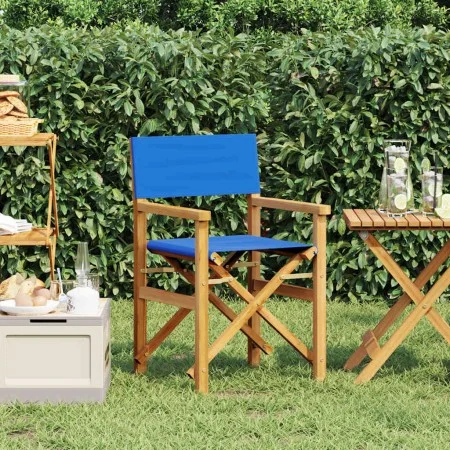 Silla de director plegable madera maciza de teca azul von , Gartenstühle - Ref: Foro24-4008509, Preis: 131,06 €, Rabatt: %