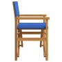 Silla de director plegable madera maciza de teca azul von , Gartenstühle - Ref: Foro24-4008509, Preis: 133,49 €, Rabatt: %