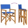 Silla de director plegable madera maciza de teca azul von , Gartenstühle - Ref: Foro24-4008509, Preis: 133,49 €, Rabatt: %