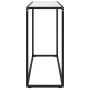 White tempered glass console table 100x35x75 cm by vidaXL, Side tables - Ref: Foro24-322813, Price: 47,31 €, Discount: %