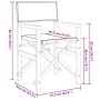 Silla de director plegable madera maciza de teca azul von , Gartenstühle - Ref: Foro24-4008509, Preis: 133,49 €, Rabatt: %