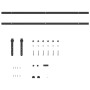 Kit de puerta corredera de armario acero carbono 213 cm von , DIY-Zubehör - Ref: Foro24-4009668, Preis: 25,43 €, Rabatt: %