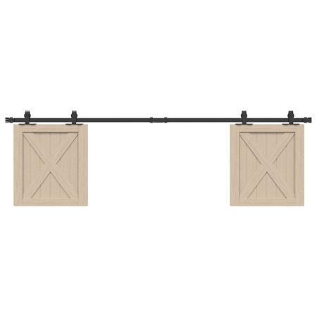 Kit de puerta corredera de armario acero carbono 183 cm von , DIY-Zubehör - Ref: Foro24-4009675, Preis: 27,68 €, Rabatt: %