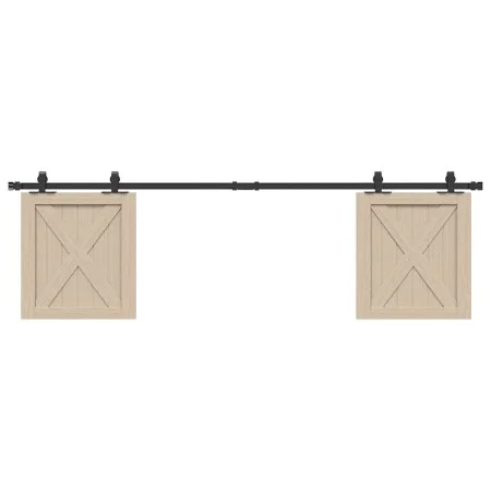 Kit de puerta corredera de armario acero carbono 183 cm von , DIY-Zubehör - Ref: Foro24-4009675, Preis: 27,36 €, Rabatt: %