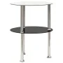 Side table 2 levels black transparent tempered glass 38cm by vidaXL, Side tables - Ref: Foro24-322788, Price: 28,86 €, Discou...