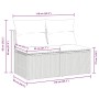 Set sofás jardín y cojines 4 pzas ratán sintético acacia beige by , Garden sets - Ref: Foro24-3325235, Price: 113,39 €, Disco...