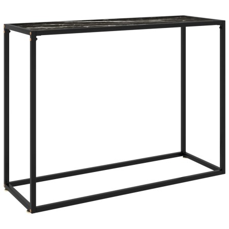 Schwarzer Konsolentisch aus gehärtetem Glas, 100 x 35 x 75 cm von vidaXL, Seitentische - Ref: Foro24-322814, Preis: 55,76 €, ...