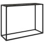 Schwarzer Konsolentisch aus gehärtetem Glas, 100 x 35 x 75 cm von vidaXL, Seitentische - Ref: Foro24-322814, Preis: 55,76 €, ...