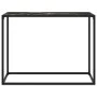 Black tempered glass console table 100x35x75 cm by vidaXL, Side tables - Ref: Foro24-322814, Price: 54,75 €, Discount: %
