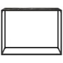 Schwarzer Konsolentisch aus gehärtetem Glas, 100 x 35 x 75 cm von vidaXL, Seitentische - Ref: Foro24-322814, Preis: 55,76 €, ...