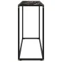 Black tempered glass console table 100x35x75 cm by vidaXL, Side tables - Ref: Foro24-322814, Price: 54,75 €, Discount: %