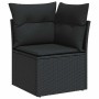 Set sofás jardín y cojines 9 pzas ratán sintético acacia negro von , Gartensets - Ref: Foro24-3327520, Preis: 610,52 €, Rabat...
