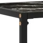 Black tempered glass console table 100x35x75 cm by vidaXL, Side tables - Ref: Foro24-322814, Price: 54,75 €, Discount: %