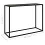 Schwarzer Konsolentisch aus gehärtetem Glas, 100 x 35 x 75 cm von vidaXL, Seitentische - Ref: Foro24-322814, Preis: 55,76 €, ...