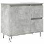 Set muebles de baño 2 piezas madera contrachapada gris hormigón de , Muebles de baño - Ref: Foro24-3324956, Precio: 175,97 €,...