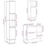 Set muebles de baño 2 piezas madera contrachapada gris hormigón von , Badezimmermöbel - Ref: Foro24-3324956, Preis: 173,27 €,...