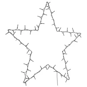 Luces de Navidad Silueta de Estrella 80 LEDs blanco cálido by , Christmas lights - Ref: Foro24-4019602, Price: 17,76 €, Disco...