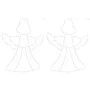 Luces de Navidad Silueta de ángel 2 piezas 50LEDs blanco cálido de , Luces de Navidad - Ref: Foro24-4019600, Precio: 15,85 €,...