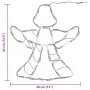 Luces de Navidad Silueta de ángel 2 piezas 50LEDs blanco cálido de , Luces de Navidad - Ref: Foro24-4019600, Precio: 15,85 €,...