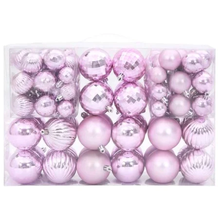 Bolas de Navidad 100 unidades rosa Ø3/4/6 cm by , Festive decorations - Ref: Foro24-4100006, Price: 13,98 €, Discount: %