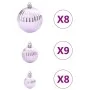 Bolas de Navidad 100 unidades rosa Ø3/4/6 cm by , Festive decorations - Ref: Foro24-4100006, Price: 13,98 €, Discount: %