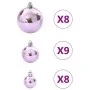 Bolas de Navidad 100 unidades rosa Ø3/4/6 cm by , Festive decorations - Ref: Foro24-4100006, Price: 13,98 €, Discount: %