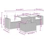 Juego de sofás jardín con cojines 5 pzas ratán sintético gris von , Gartensets - Ref: Foro24-3326241, Preis: 362,64 €, Rabatt: %