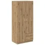 Armario de madera de ingeniería roble artesanal 80x52x180 cm de , Armarios roperos - Ref: Foro24-855887, Precio: 225,51 €, De...