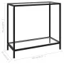 Transparent tempered glass console table 80x35x75 cm by vidaXL, Side tables - Ref: Foro24-322831, Price: 62,82 €, Discount: %