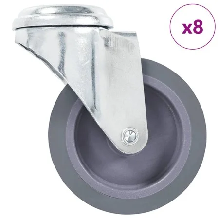 Ruedas giratorias con agujero pasador 8 unidades 75 mm by , Material handling - Ref: Foro24-277851, Price: 43,87 €, Discount: %
