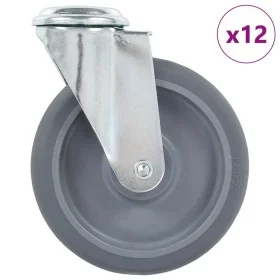 Ruedas giratorias con agujero pasador 12 unidades 125 mm by , Material handling - Ref: Foro24-277872, Price: 85,03 €, Discoun...