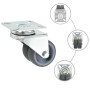 Ruedas dobles giratorias 8 unidades 50 mm von , Materialhandhabung - Ref: Foro24-277916, Preis: 26,18 €, Rabatt: %