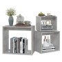 Mesas apilables 3 piezas madera contrachapada gris hormigón by , Side tables - Ref: Foro24-808580, Price: 64,03 €, Discount: %