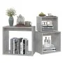 Mesas apilables 3 piezas madera contrachapada gris hormigón by , Side tables - Ref: Foro24-808580, Price: 63,04 €, Discount: %