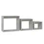 Mesas apilables 3 piezas madera contrachapada gris hormigón by , Side tables - Ref: Foro24-808580, Price: 63,04 €, Discount: %