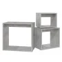 Mesas apilables 3 piezas madera contrachapada gris hormigón by , Side tables - Ref: Foro24-808580, Price: 63,04 €, Discount: %