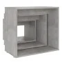 Mesas apilables 3 piezas madera contrachapada gris hormigón by , Side tables - Ref: Foro24-808580, Price: 63,04 €, Discount: %