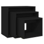 Mesas apilables 3 piezas madera contrachapada negro by , Side tables - Ref: Foro24-808577, Price: 50,93 €, Discount: %