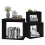 Mesas apilables 3 piezas madera contrachapada negro by , Side tables - Ref: Foro24-808577, Price: 50,93 €, Discount: %