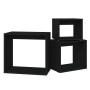 Mesas apilables 3 piezas madera contrachapada negro by , Side tables - Ref: Foro24-808577, Price: 50,93 €, Discount: %