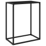 Black tempered glass console table 60x35x75 cm by vidaXL, Side tables - Ref: Foro24-322804, Price: 53,82 €, Discount: %