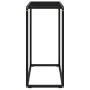 Black tempered glass console table 60x35x75 cm by vidaXL, Side tables - Ref: Foro24-322804, Price: 52,80 €, Discount: %